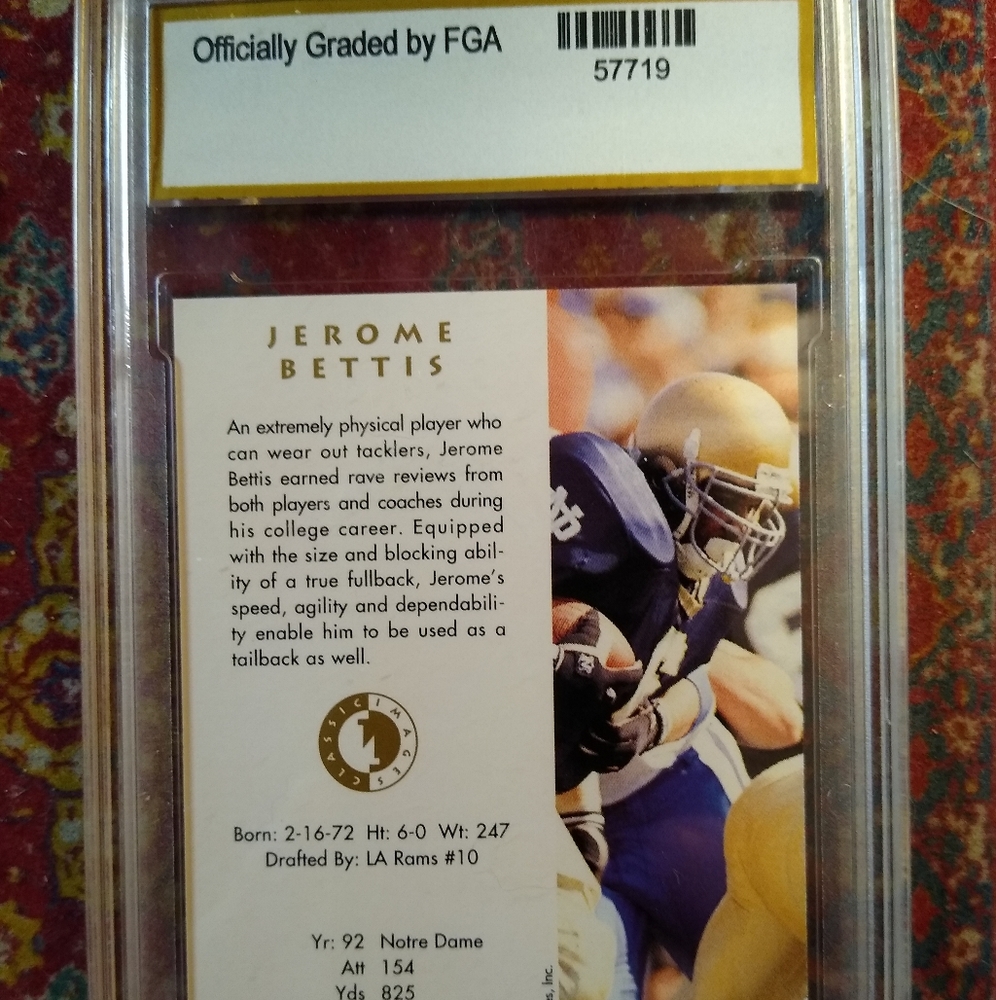 Jerome bettis 1993 classic images number 26 - Picture 2 of 2